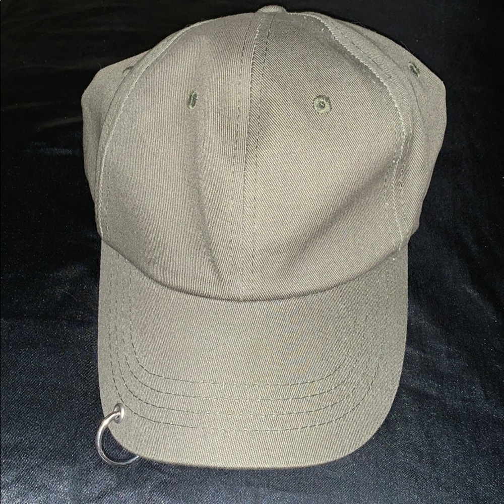 Olive green hat
